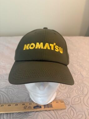 Komatsu Olive Green Logo Cap - Columbus Equipment Company